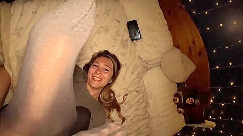 Slowly Fucking My Soaked Pussy And Ass In Tights